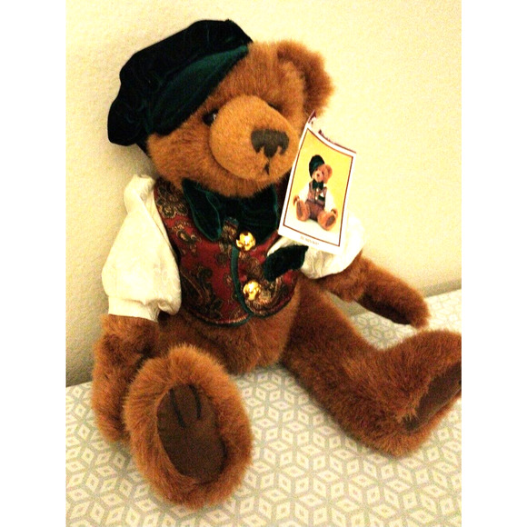 Vintage Fine Toy Company REALISTIC TEDDY BEAR Brown Stuffed Toy w original TAGS - Picture 6 of 14